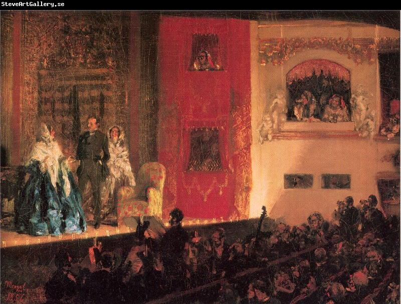 Adolph von Menzel Theatre du Gymnase